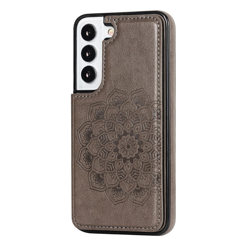 Coque Samsung Galaxy S22 5G Porte-Cartes Impression Mandala