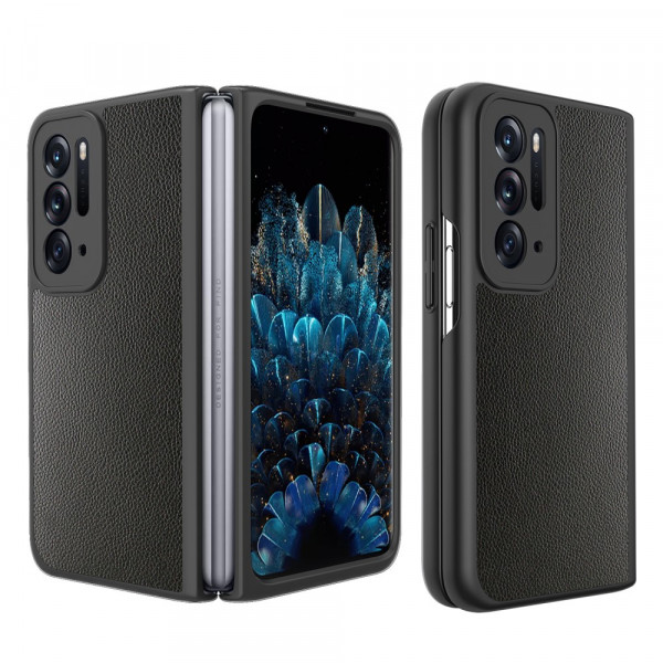 Coque Oppo Find N Style Cuir Litchi avec Protecteur Écran