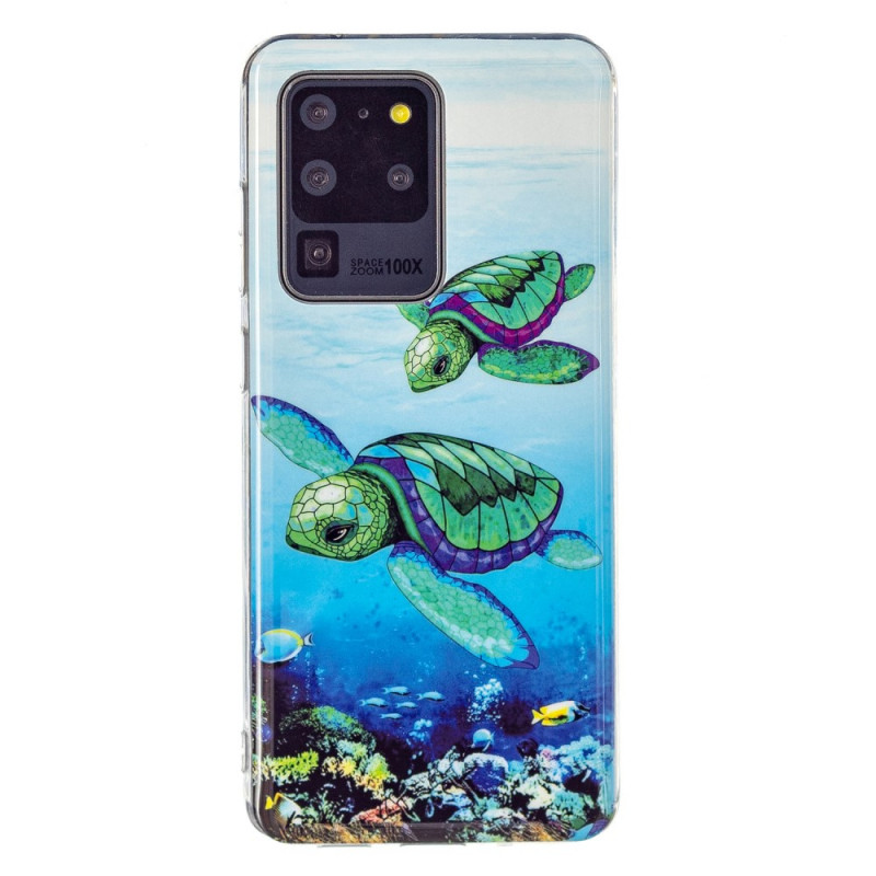 Coque Samsung Galaxy S20 Ultra Tortues Fluorescente