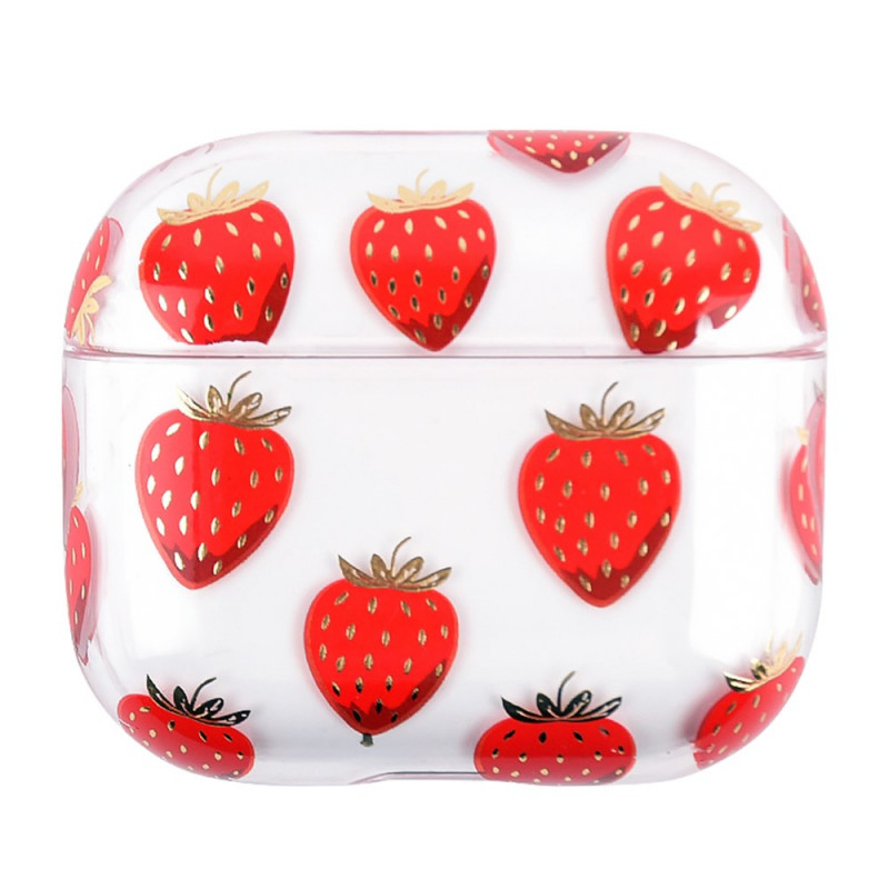 Coque AirPods 3 Transparente Fraises