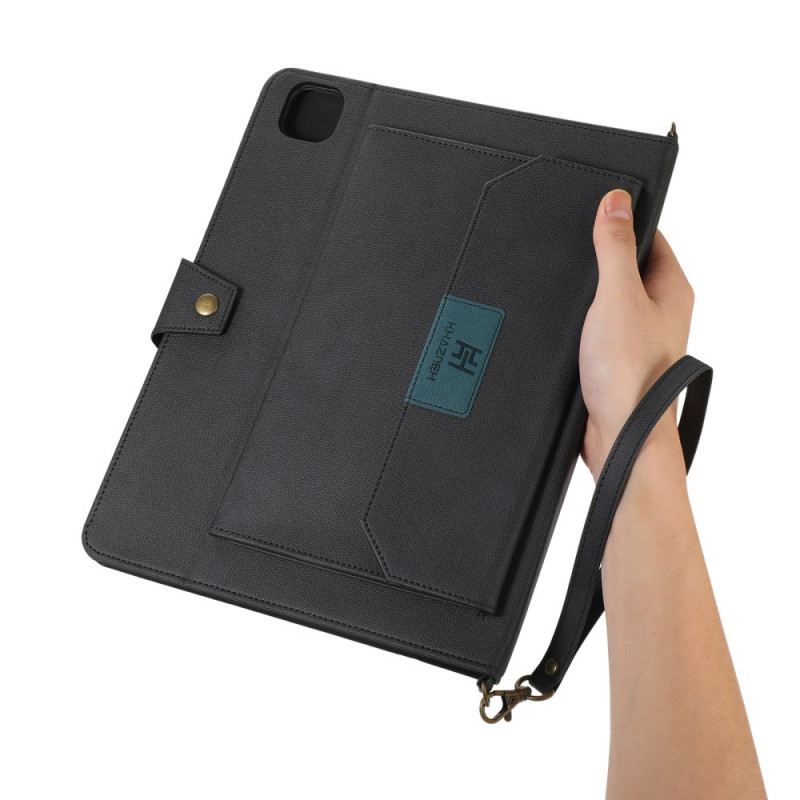 Housse iPad Pro 12.9 Effet Cuir Bandoulière RFID - Ma Coque