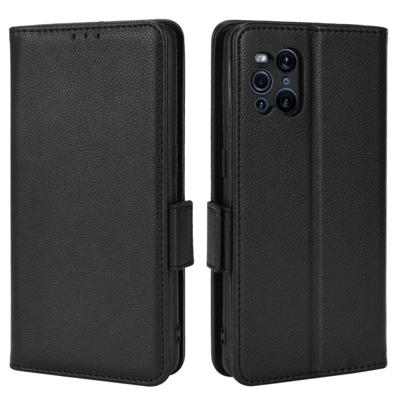 Housse Oppo Find X3 / X3 Pro Rabat Double Litchi New Colors