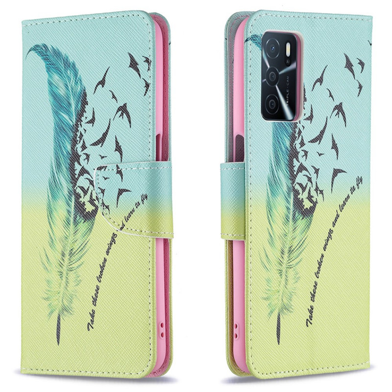 Housse Oppo A16 / A16s Plume Learn To Fly