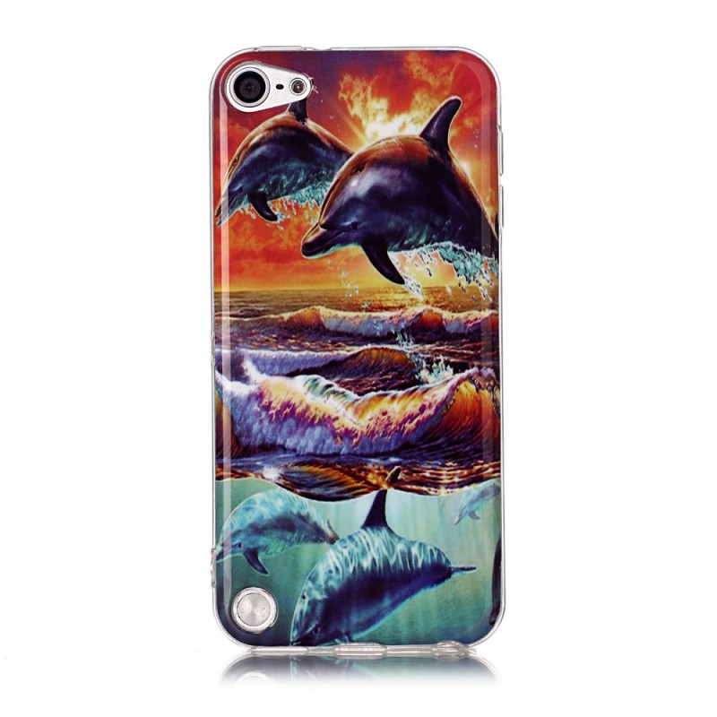 ١١ برو ماكس Coque iPod Touch 6 / 5 Dauphins en Liberté