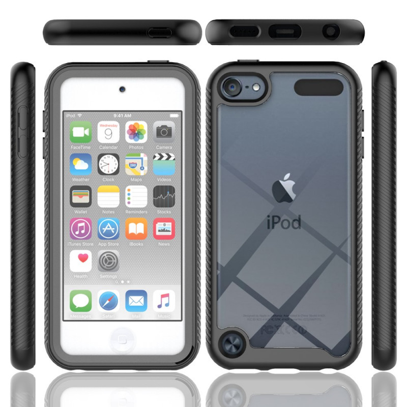 Film protecteur d'écran g5-online Protection Rigide pour Apple iPod Touch 4 4ème génération Bleu suprême arrière Logo Housse 