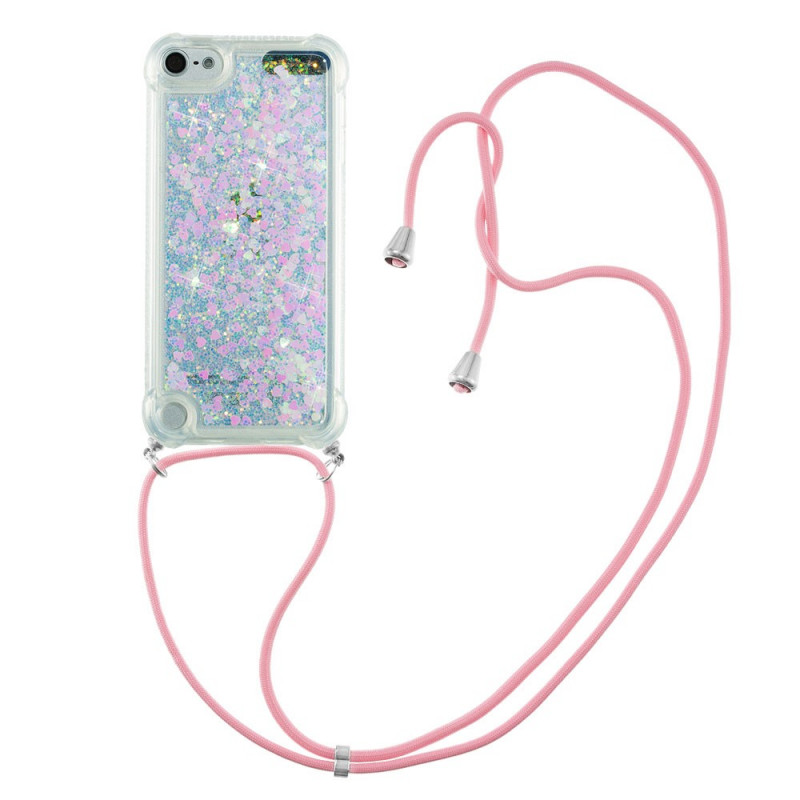 Coque iPod Touch 6 / 5 Paillettes avec Cordon