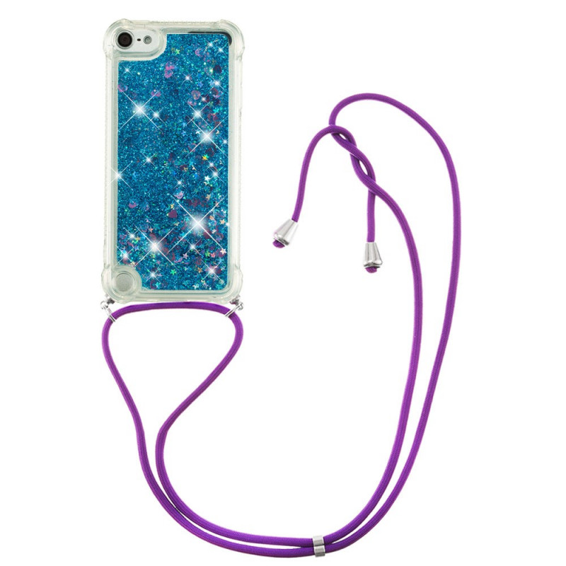 Coque iPod Touch 6 / 5 Paillettes avec Cordon