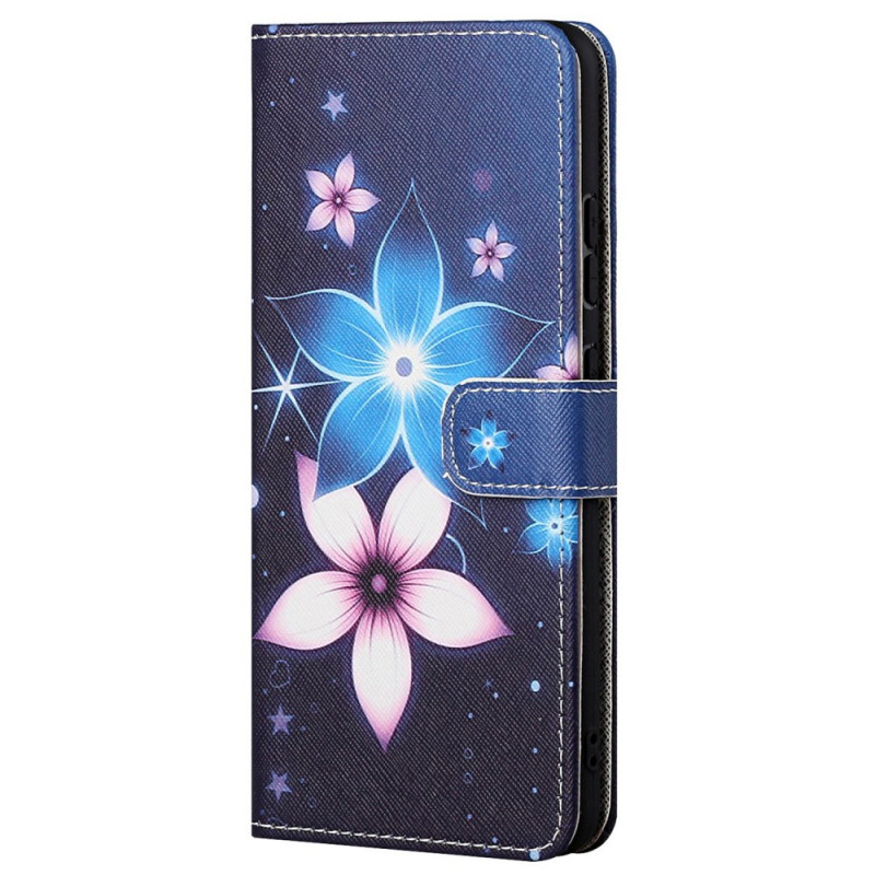 Housse Xiaomi Redmi Note 12 Pro 4G/Note 11 Pro/Note 11 Pro 5G Fleurs Lunaires à Lanière