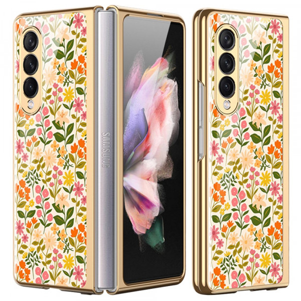 Coque Samsung Galaxy Z Fold 3 5G Verre Trempé Florale