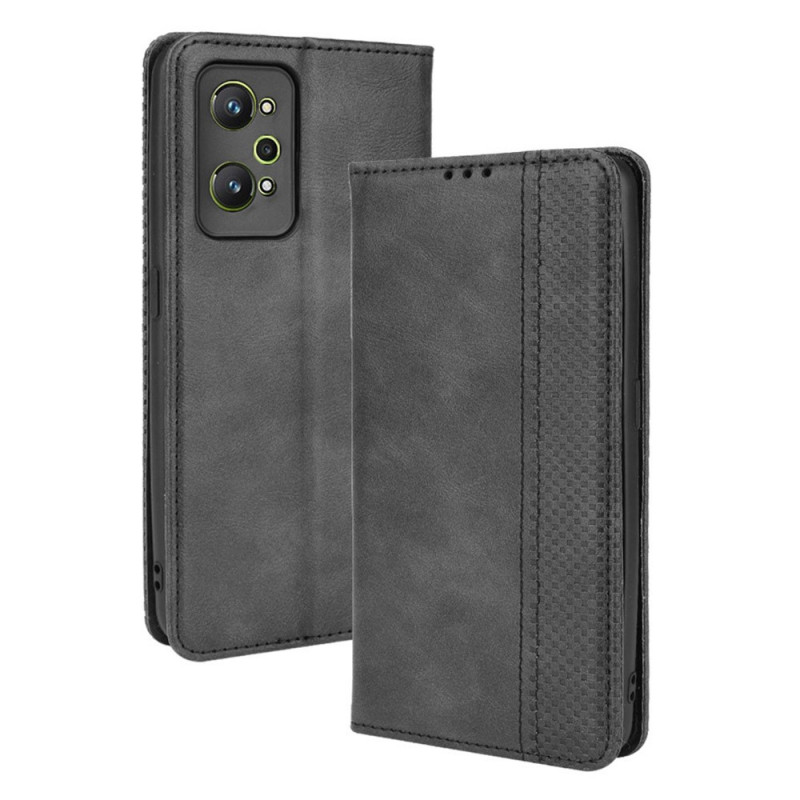 Flip Cover Realme GT Neo 3T / Neo 2 Effet Cuir Vintage Stylisé