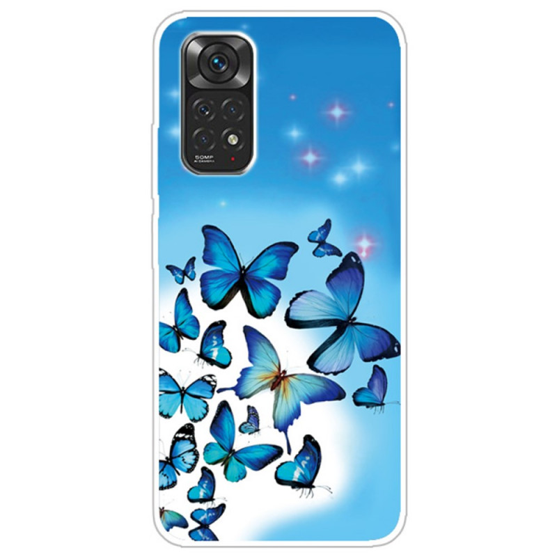 Coque Xiaomi Redmi Note 12 Pro 4G/Note 11 Pro/11 Pro 5G Papillons Bleus