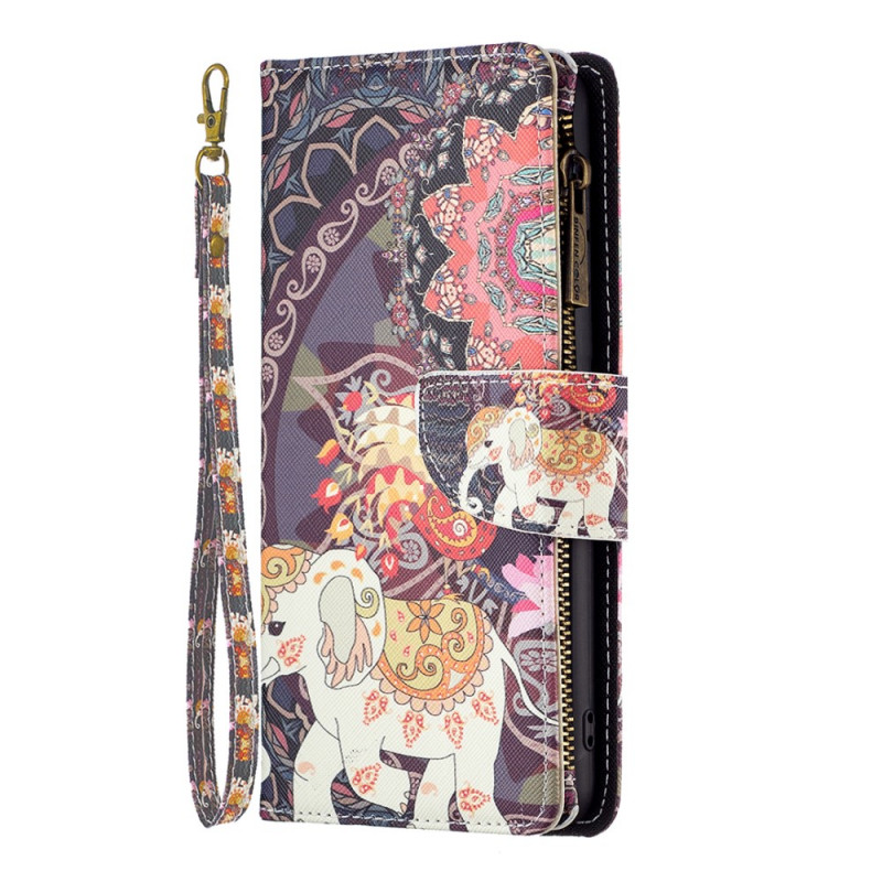 Housse  Xiaomi 12 / 12X / 12S Poche Zippée Éléphant