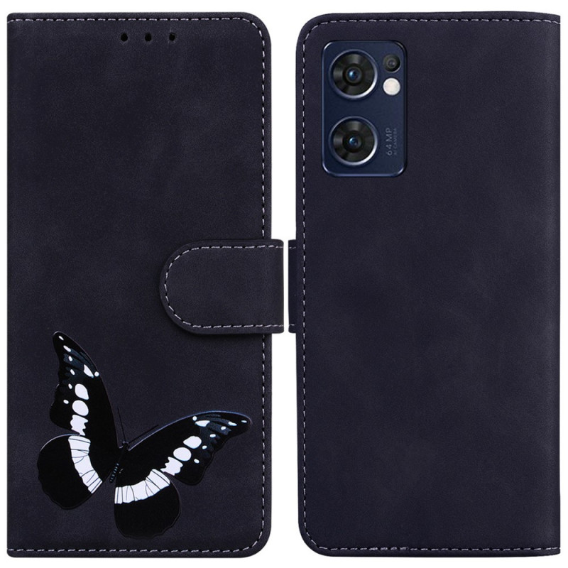 Housse Oppo Find X5 Lite Skin-Touch Papillon