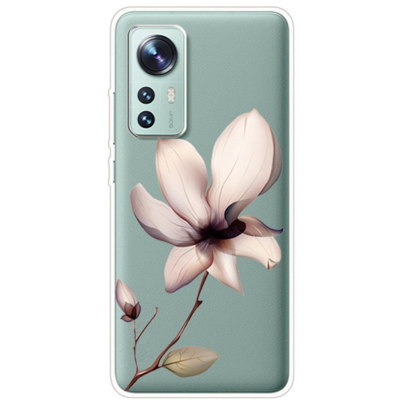 Coque Xiaomi 12 / 12X / 12S Transparente Une Fleur