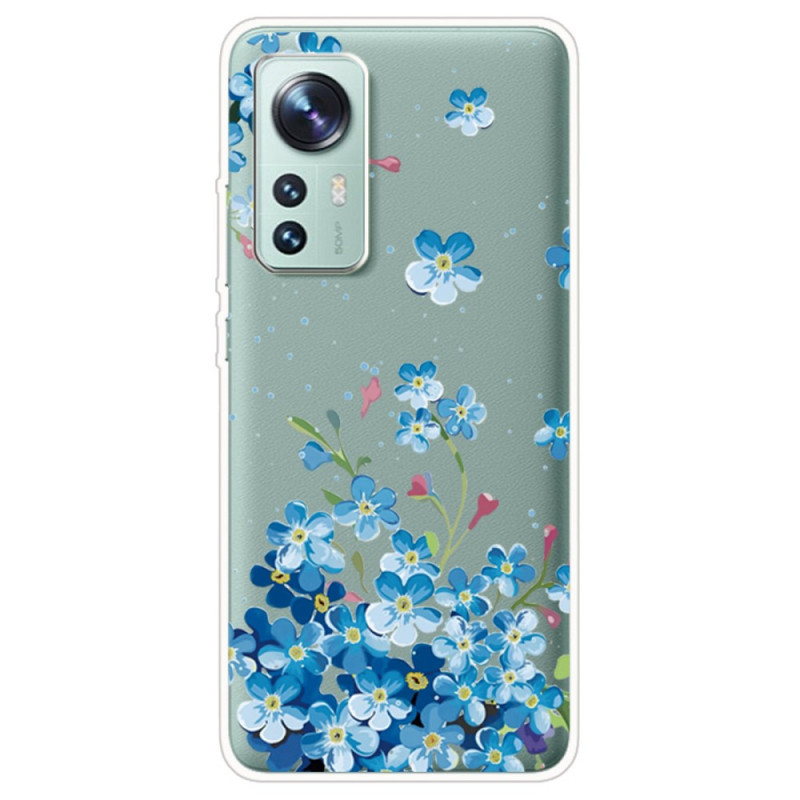 Coque Xiaomi 12 / 12X / 12S Bouquet de Fleurs Bleues