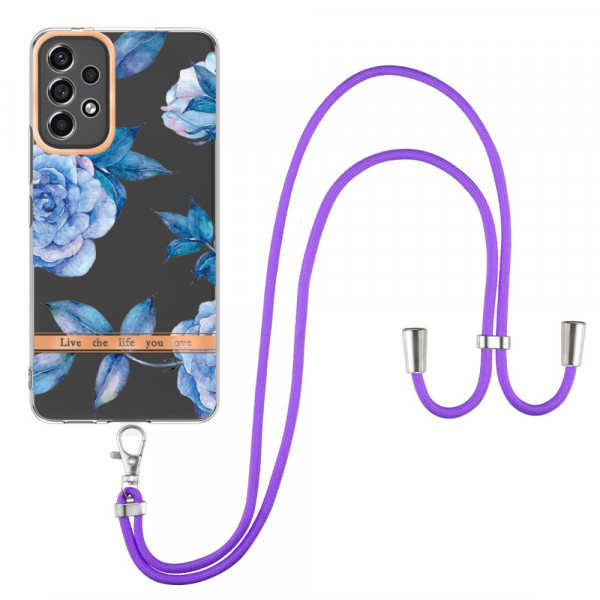 Coque Samsung Galaxy A53 5G à Cordon Florale