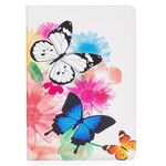 Housse iPad Pro 10.5 pouces Papillons et Fleurs Peints