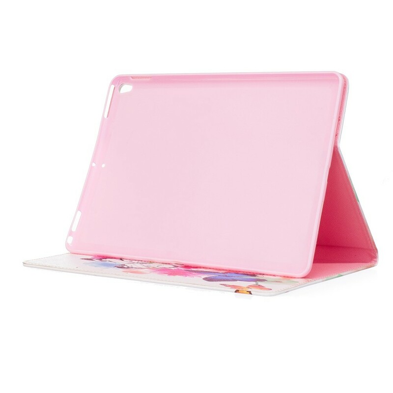 Housse iPad Pro 10.5 pouces Papillons et Fleurs Peints