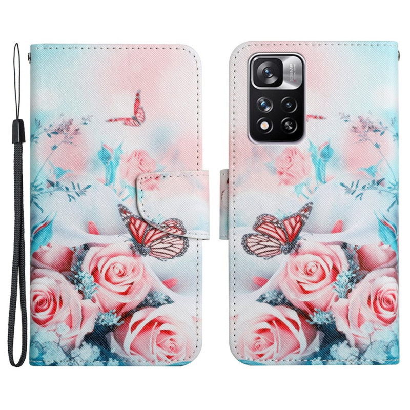 Housse Xiaomi Redmi Note 11 Pro Plus 5G Bouquet de Fleurs et Papillons ...
