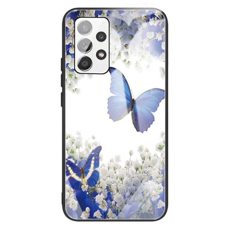 Coque Samsung Galaxy A13 Verre Trempé Papillons Design