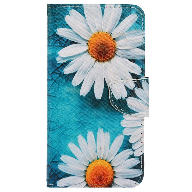 Housse Samsung Galaxy A13 Marguerites à Lanière