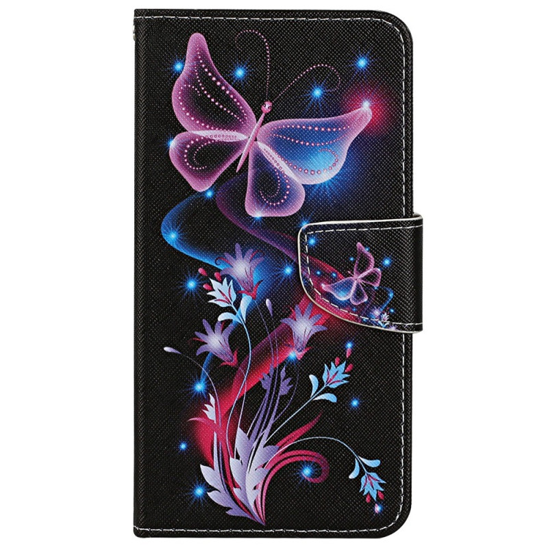 Housse Samsung Galaxy A13 Papillons et Lanière