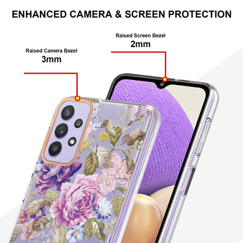 Coque Samsung Galaxy A13 Transparente Florale - Ma Coque