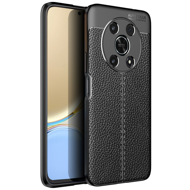 Coque Honor Magic 4 Lite 5G / X9 Effet Cuir Litchi Double Line