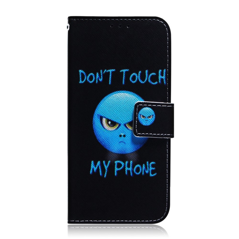 Housse Samsung Galaxy M52 5G Don't Touch my Phone Bleu