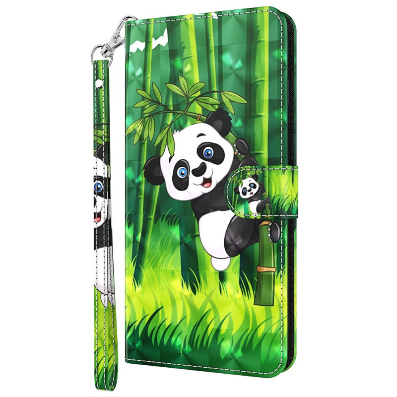 Housse Google Pixel 6A Panda à Lanière