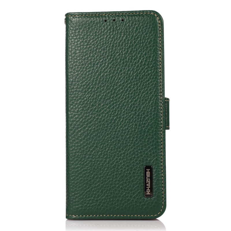 Housse Google Pixel 6A Cuir Litchi KHAZNEH Protection RFID