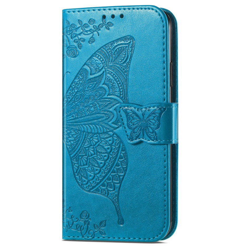 Housse Google Pixel 6A Motif Papillon avec Lanière