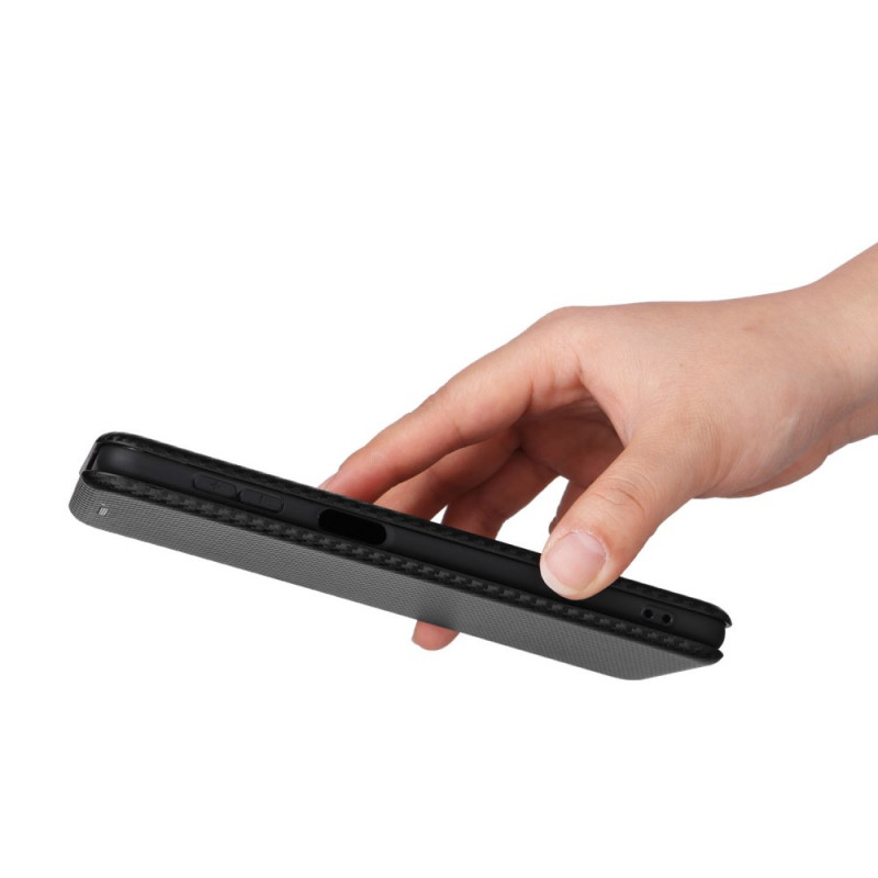 Flip Cover Samsung Galaxy M53 5G Fibre Carbone Ma Coque