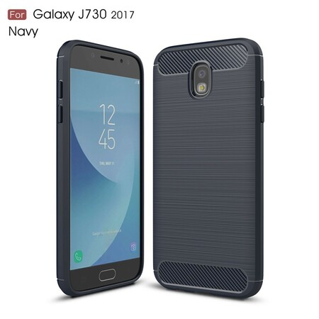 Coque Samsung Galaxy J7 2017 Fibre Carbone Brossée