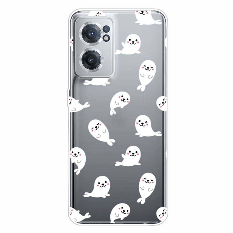Coque OnePlus Nord CE 2 5G Phoques Blancs