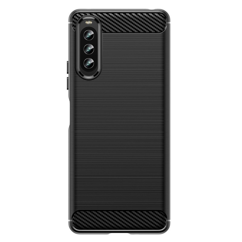 Coque Sony Xperia 10 IV Fibre Carbone Brossée