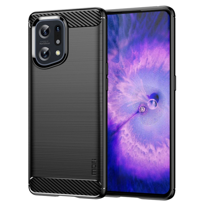 Coque Oppo Find X5 Fibre Carbone Brossée MOFI