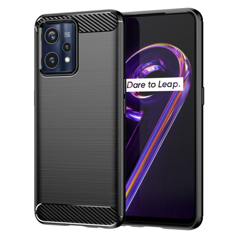 Coque Realme 9 Pro Plus Fibre Carbone Brossée