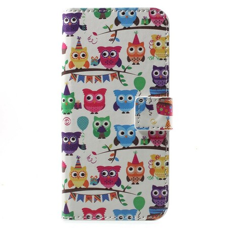 Housse Huawei Honor 6A Multiples Hiboux