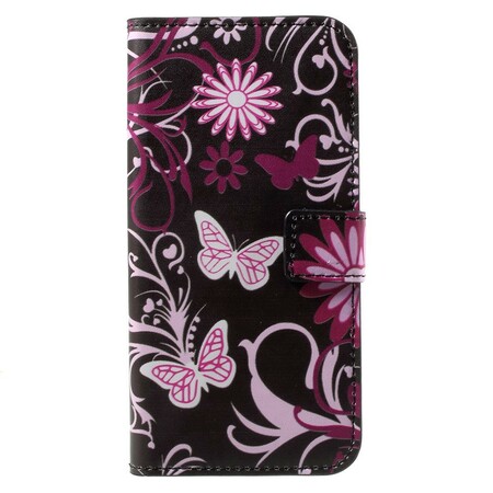 Housse Huawei Honor 6A Papillons et Fleurs
