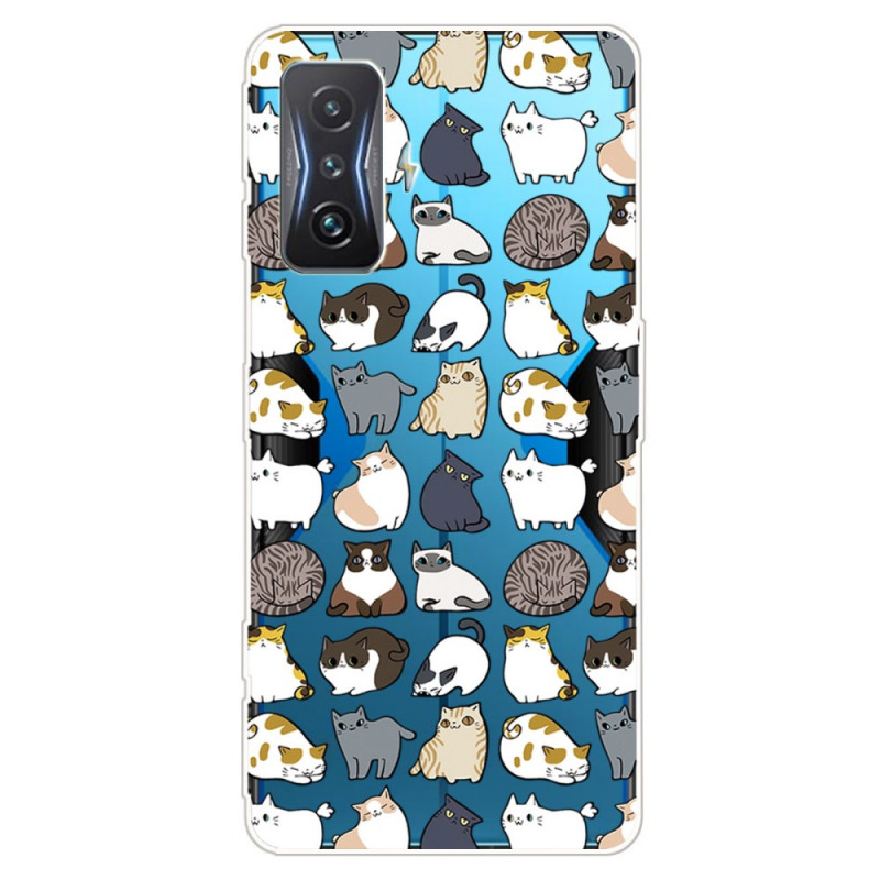 Coque Poco F4 GT Multiples Chats