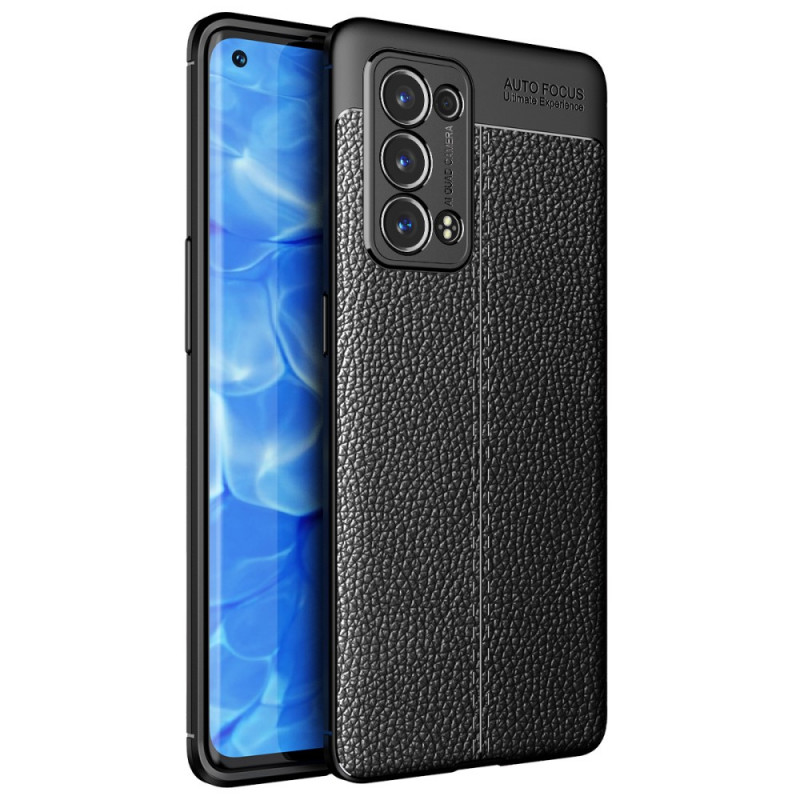 Coque Oppo Reno 6 Pro 5G Cuir Litchi Double Line