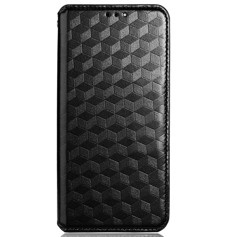 Flip Cover Poco F4 GT Effet Cuir Texture 3D