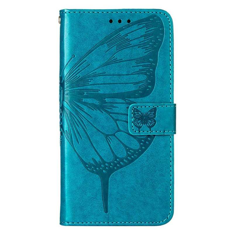 Housse Xiaomi Redmi Note 12T Pro/Poco X4 GT Papillon Stylé à Lanière