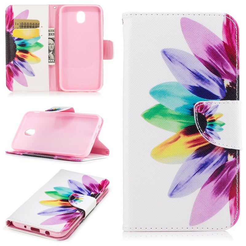 Housse Samsung Galaxy J5 2017 Fleur Aquarelle