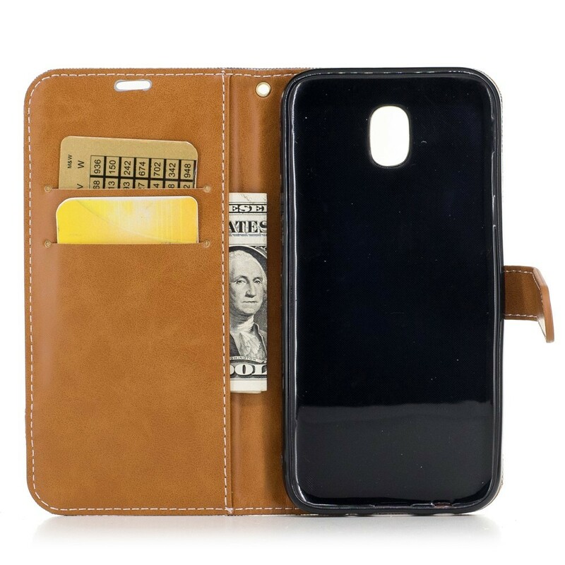 Housse Samsung Galaxy J5 2017 Tissu Et Effet Cuir