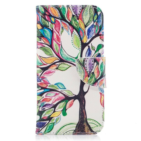 Housse Samsung Galaxy J7 2017 Arbre Coloré