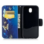 Housse Samsung Galaxy J7 2017 Papillons Dans La Nuit