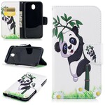 Housse Samsung Galaxy J7 2017 Panda Sur Le Bambou