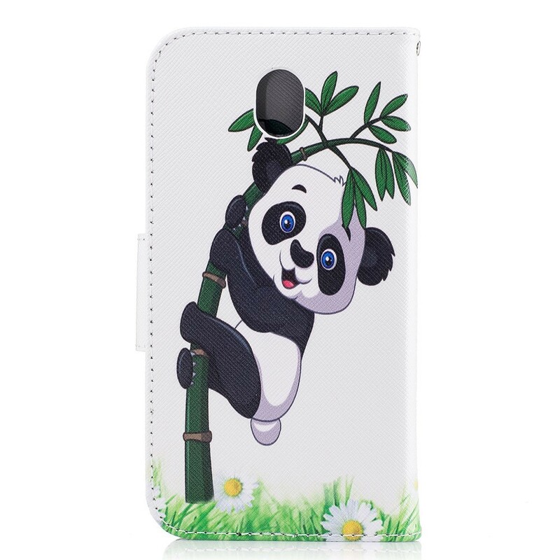 Housse Samsung Galaxy J7 2017 Panda Sur Le Bambou